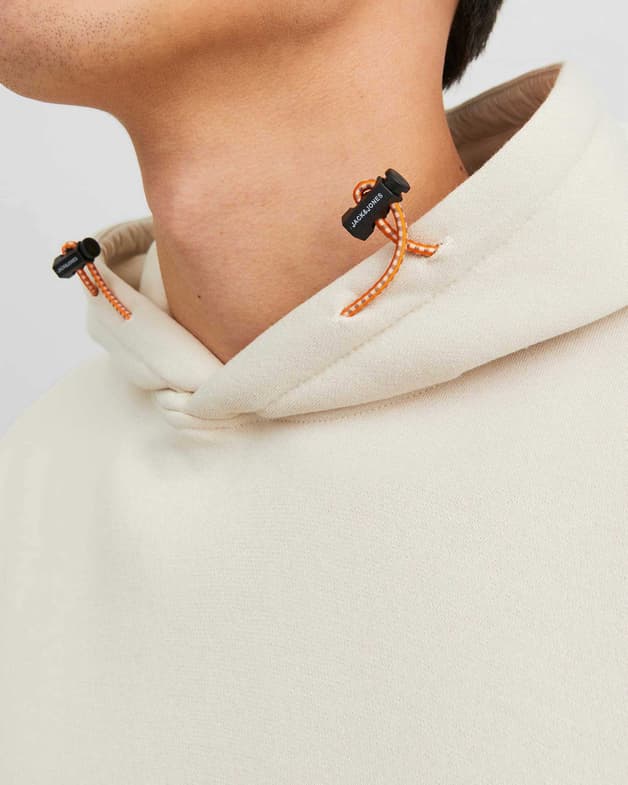 Sudadera con capucha Jack & Jones Plain Sweat blanco - #4