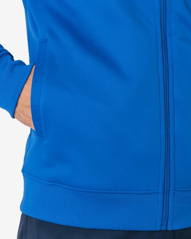 Sudadera con capucha Joma Crew IV Full Zip azul blanco - #5