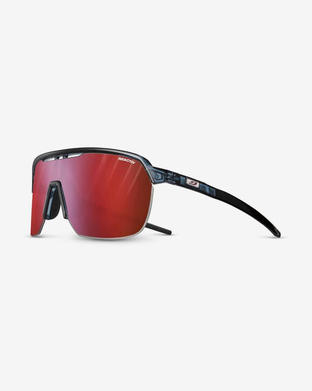 Gafas Julbo Frequency azul oscuro con lente REACTIV 0-3 High Contrast rojo - #1