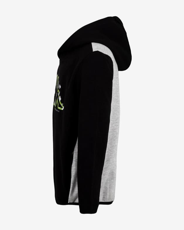 Sudadera con capucha Kappa BTS Bazilo negro gris infantil - #3