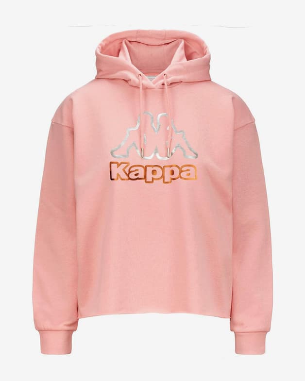 Sudadera con capucha Kappa Fruova rosa perlado mujer - #1