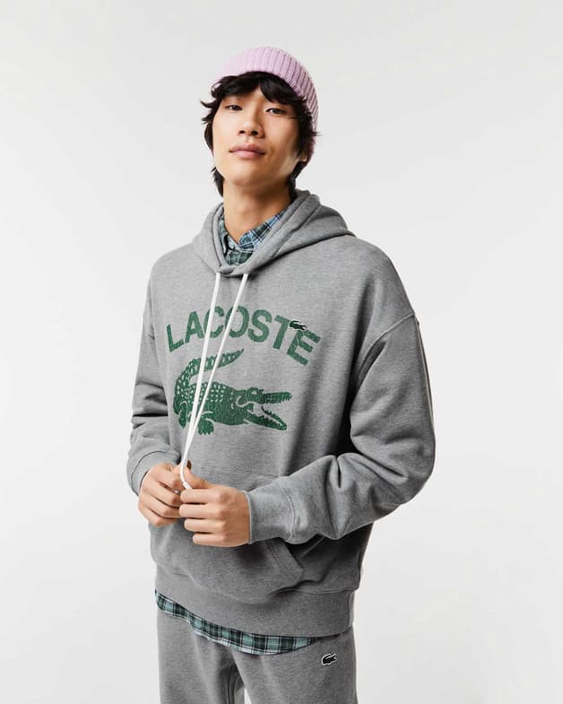 Sudadera con capucha Lacoste Cavaliere gris - #4