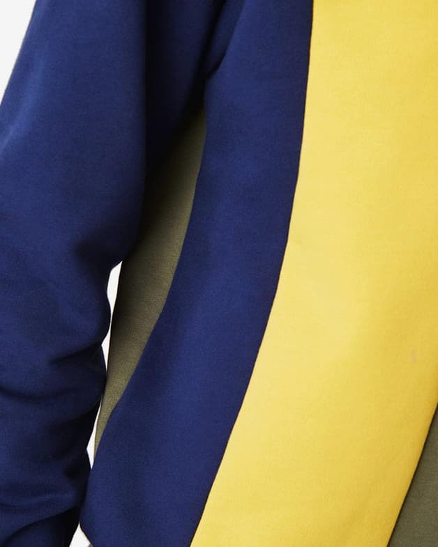Sudadera Lacoste Color Block verde amarillo azul marino - #5