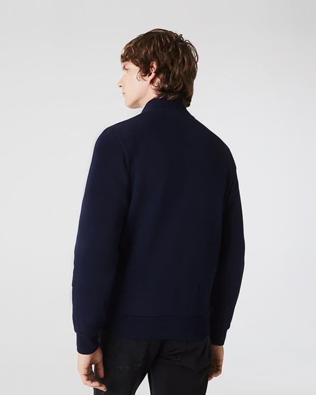 Sudadera Lacoste Regular Fit Felpa Full Zip azul marino - #4