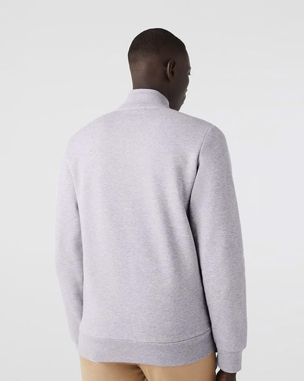Sudadera Lacoste Regular Fit Felpa Full Zip gris claro - #4