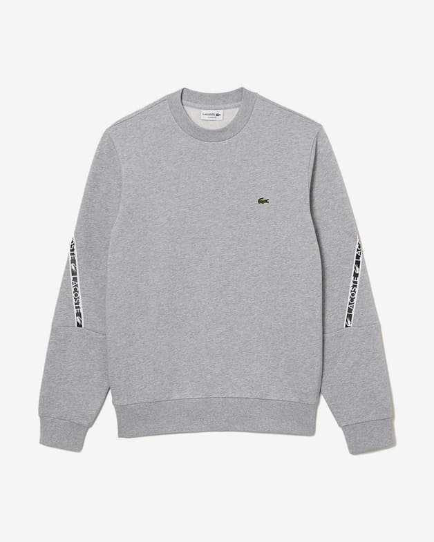 Sudadera Lacoste Basic Graphic gris claro - #1