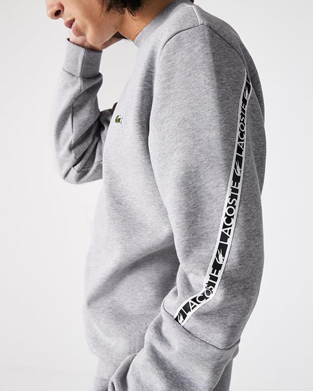 Sudadera Lacoste Basic Graphic gris claro - #5