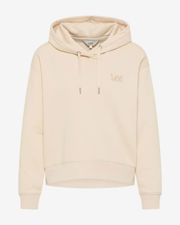 Sudadera con capucha Lee Essential blanco crema mujer - #1