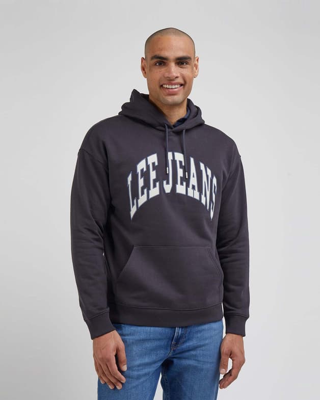 Sudadera con capucha Lee Varsity negro - #2