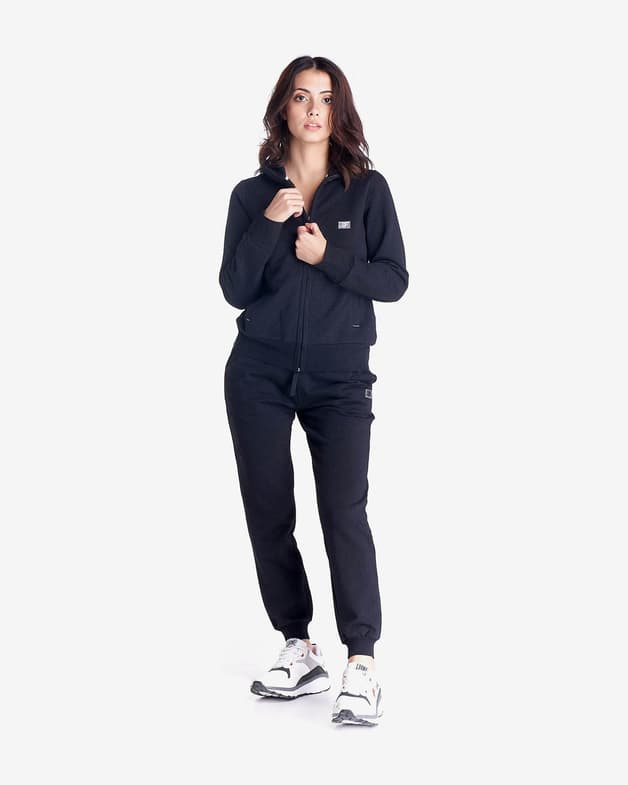 Sudadera Leone 1947 Basic Full Zip negro mujer - #2