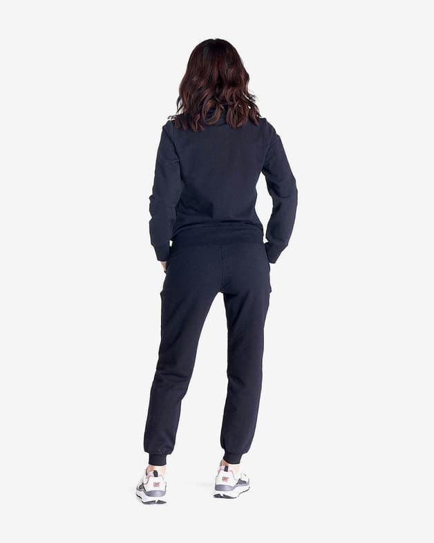 Sudadera Leone 1947 Basic Full Zip negro mujer - #4