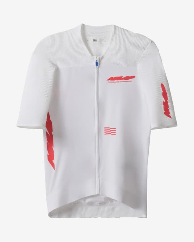 Maillot MAAP Eclipse Pro Race manga corta blanco rojo - #1