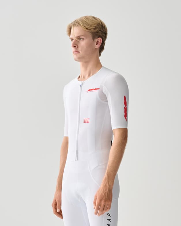 Maillot MAAP Eclipse Pro Race manga corta blanco rojo - #2