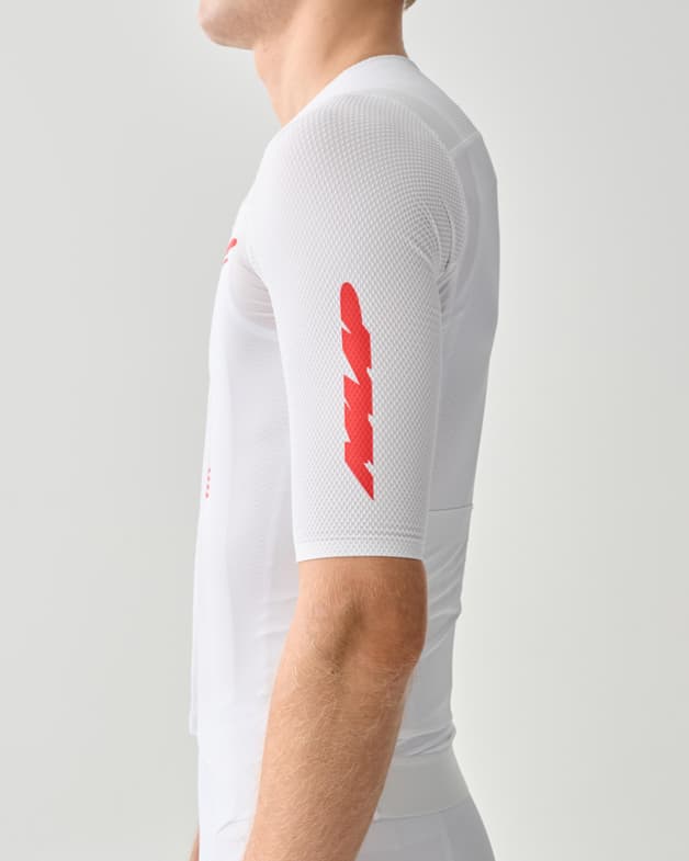Maillot MAAP Eclipse Pro Race manga corta blanco rojo - #8