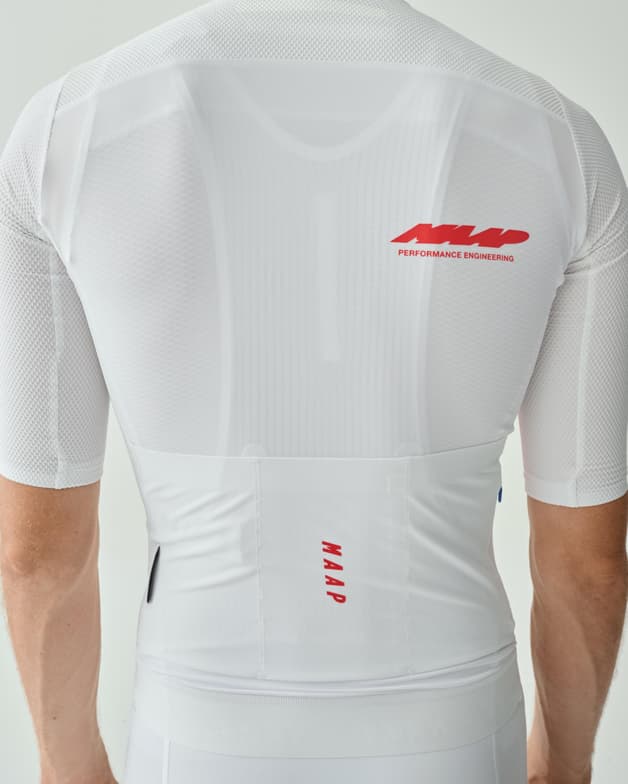 Maillot MAAP Eclipse Pro Race manga corta blanco rojo - #12