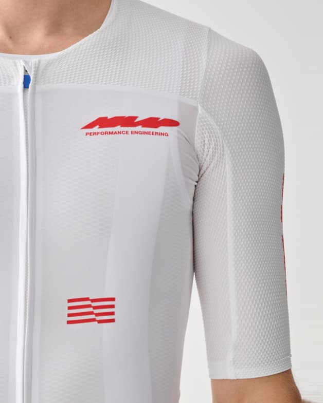 Maillot MAAP Eclipse Pro Race manga corta blanco rojo - #6