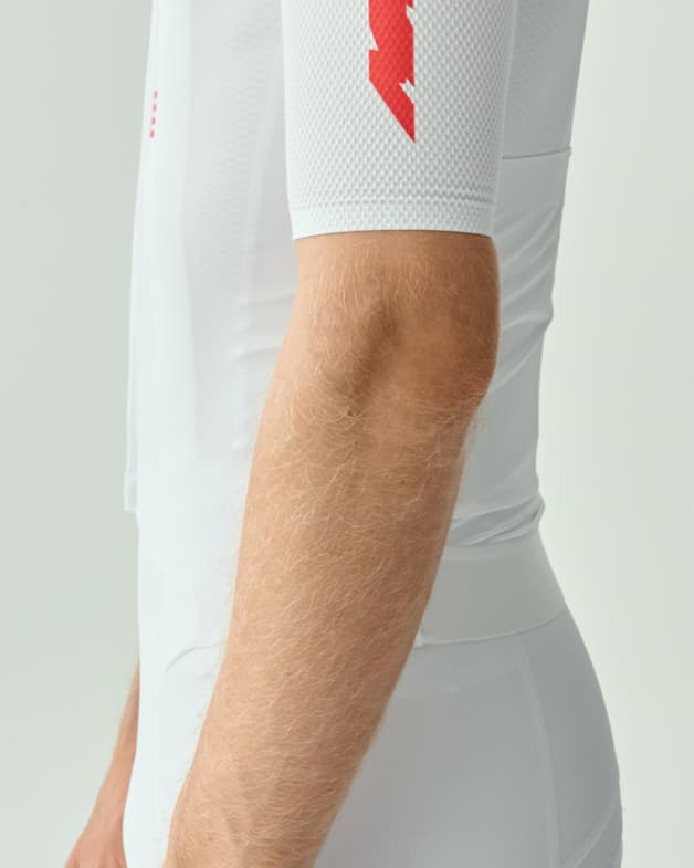 Maillot MAAP Eclipse Pro Race manga corta blanco rojo - #14