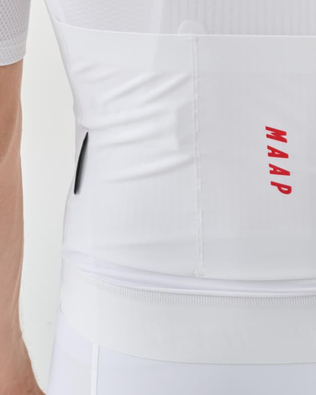 Maillot MAAP Eclipse Pro Race manga corta blanco rojo - #5