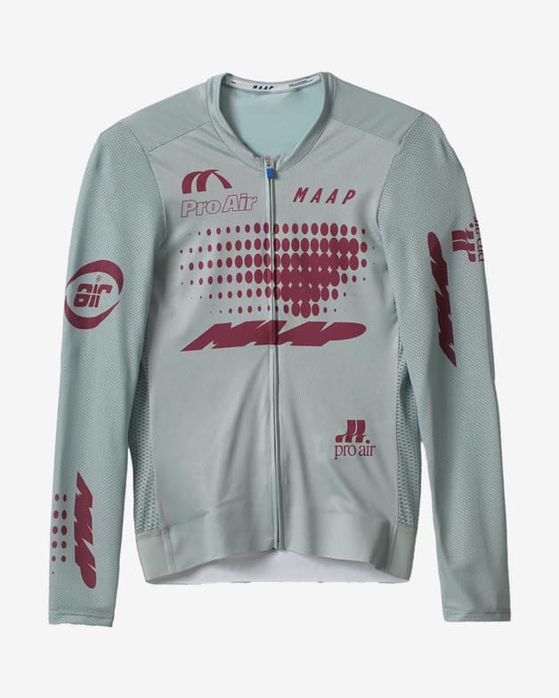 Maillot MAAP Aether Pro Air 3.0 manga larga gris granate - #1