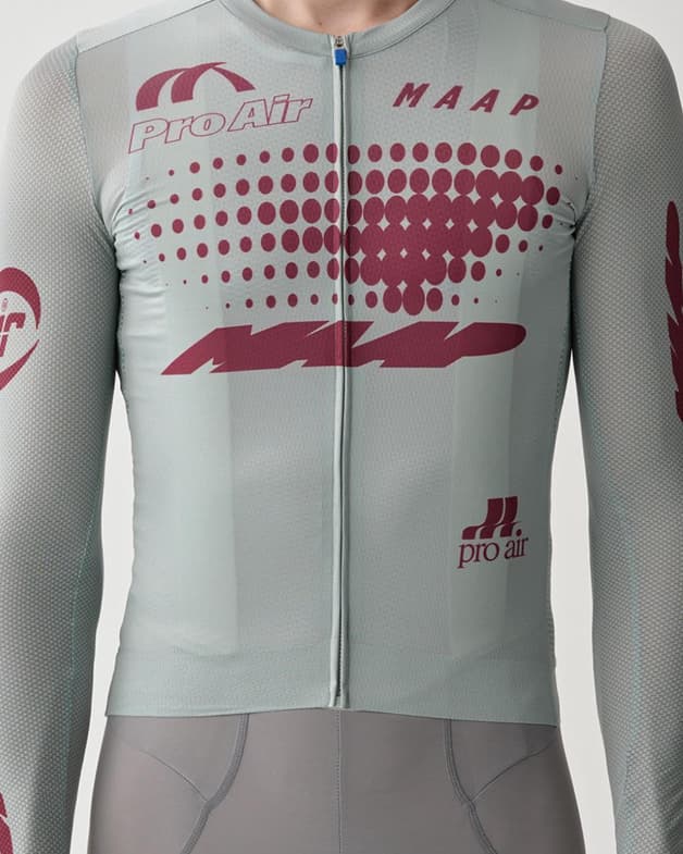 Maillot MAAP Aether Pro Air 3.0 manga larga gris granate - #3