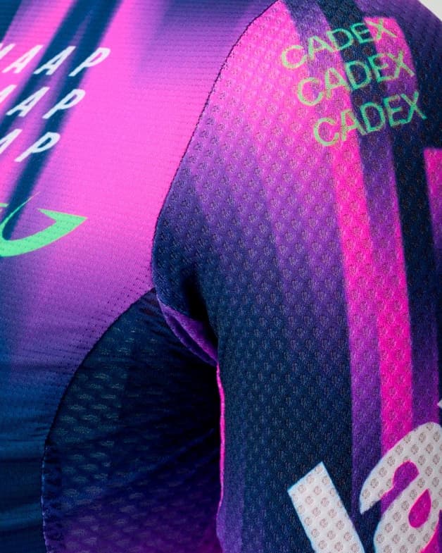Maillot Team Liv AlUla Jayco Pro Air GreenEDGE 2025 manga corta violeta mujer - #7