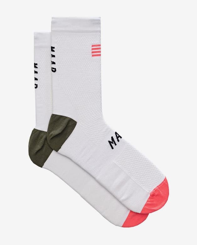 Calcetines MAAP Flag blanco rosa verde oscuro - #1