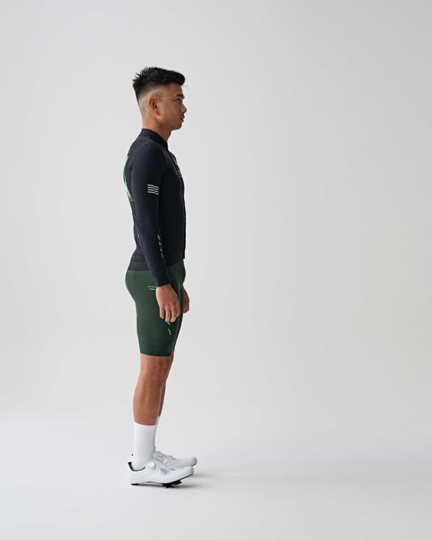 Cykeltrøje MAAP X Lifeplus-Wahoo Thermal langærmet sort grøn - #3