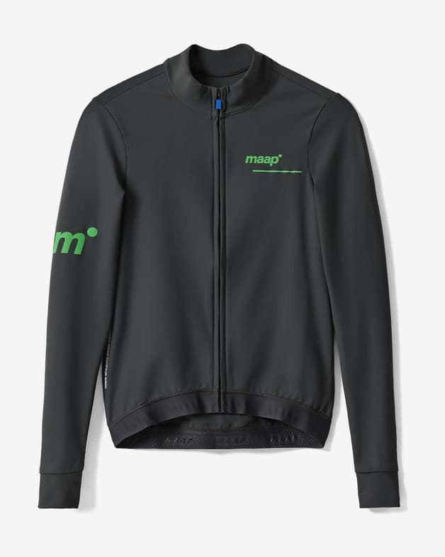 MAAP Training Thermal cykeltrøje med lange ærmer mørkegrå grøn dame - #1