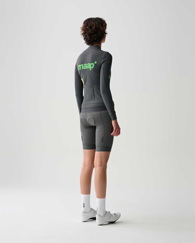 MAAP Training Thermal cykeltrøje med lange ærmer mørkegrå grøn dame - #3