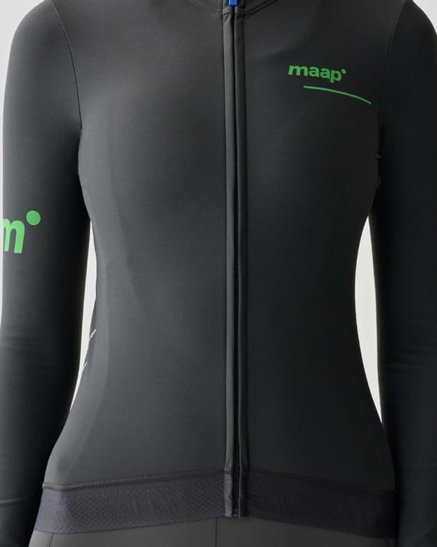 MAAP Training Thermal cykeltrøje med lange ærmer mørkegrå grøn dame - #6
