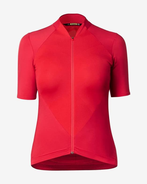 Maillot Mavic Sequence manga corta rojo claro rojo oscuro mujer - #1
