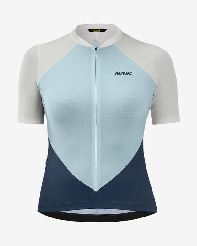 Maillot Mavic Sequence Pro manga corta azul claro blanco mujer - #1