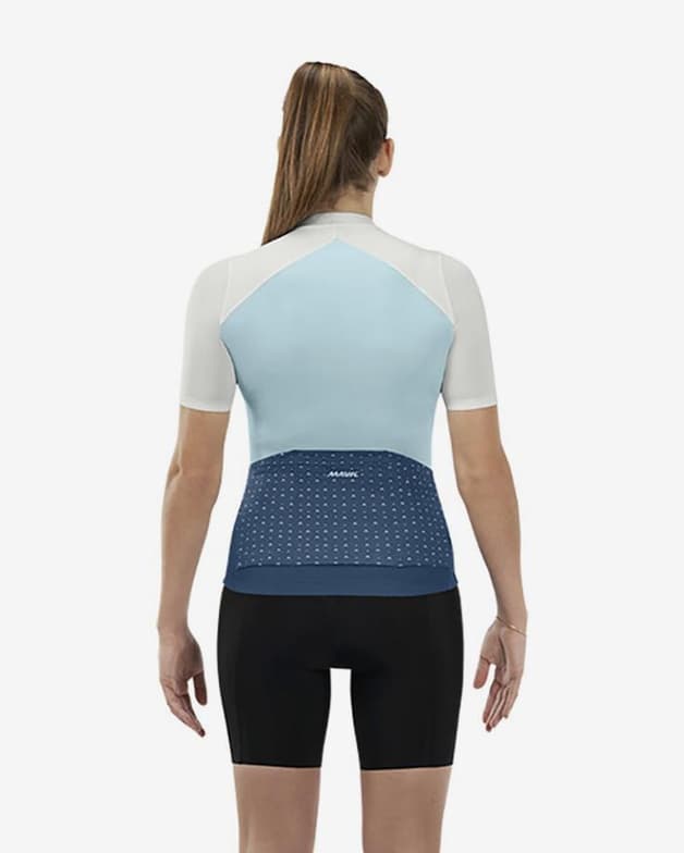 Maillot Mavic Sequence Pro manga corta azul claro blanco mujer - #5