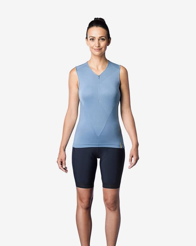 Maillot Mavic Sequence sin mangas azul mujer - Corte Slim - #3