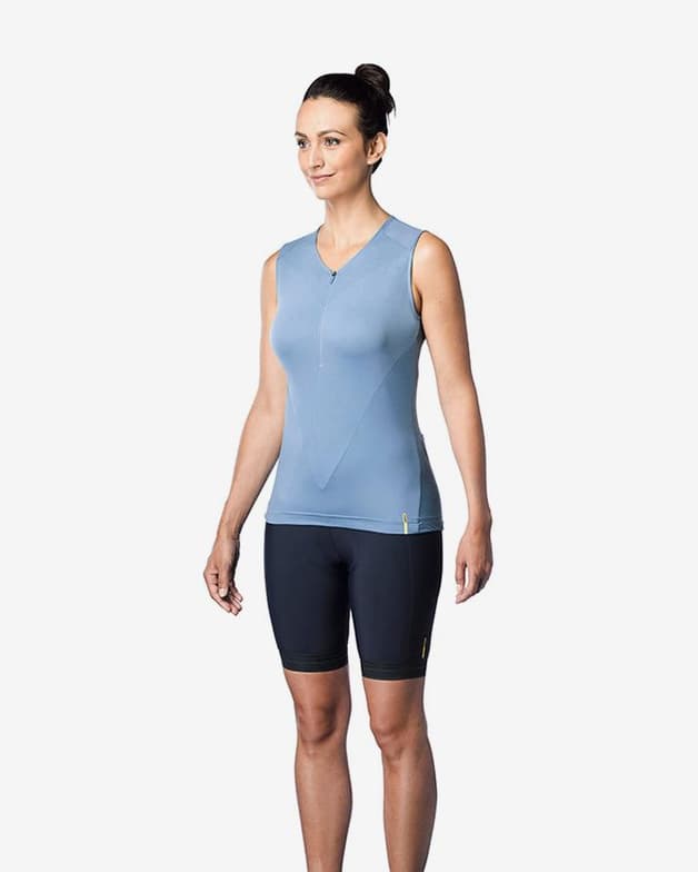 Maillot Mavic Sequence sin mangas azul mujer - Corte Slim - #4