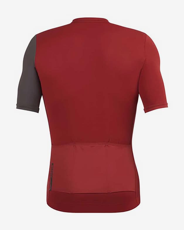 Mavic Essential fietsshirt korte mouw rood wijn grijs carbon - #2