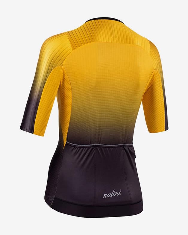 Maillot Nalini New Ergo Fit manga corta negro amarillo mujer - #2
