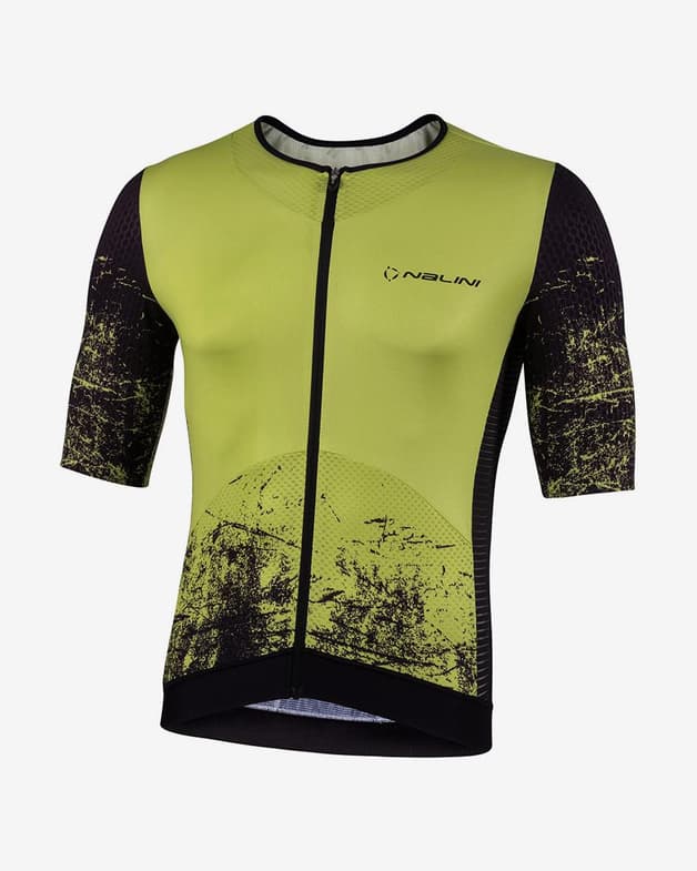 Maillot Nalini New Ergo Laser manche courte noir jaune fluo - #1