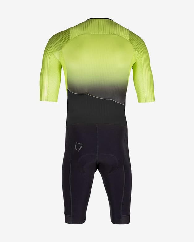 Traje integral Nalini Bas Ergo Suit corto verde fluor negro - #2