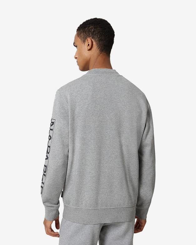 Sudadera Napapijri Badas gris claro azul marino - #4