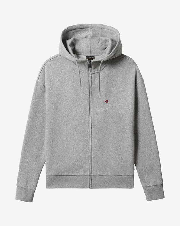 Sudadera con capucha Napapijri Balis Full Zip gris mujer - #1