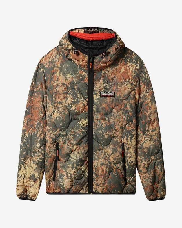 Chaqueta Napapijri Mercury AOP naranja gris - #1