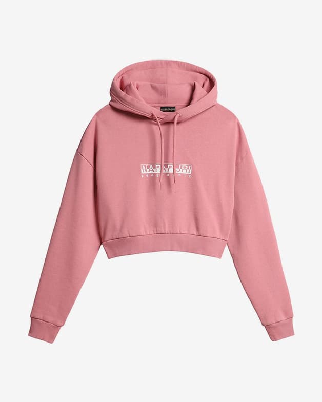 Sudadera con capucha Napapijri Box Crop 2 rosa mujer - #1