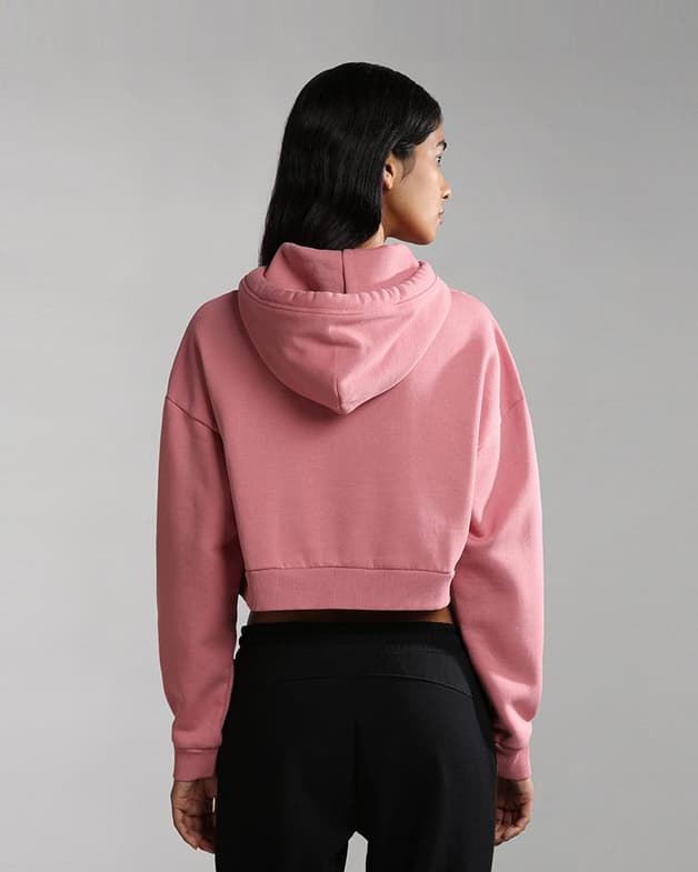 Sudadera con capucha Napapijri Box Crop 2 rosa mujer - #4