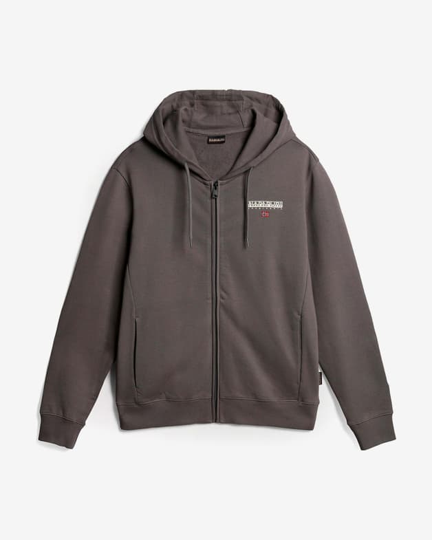 Sudadera con capucha Napapijri Ayas Full Zip gris oscuro - #1