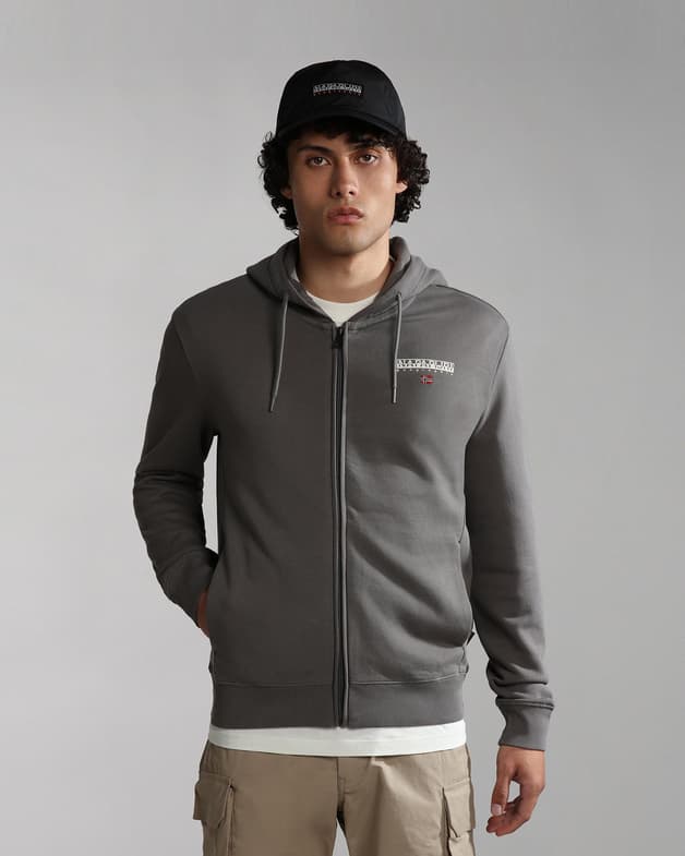 Sudadera con capucha Napapijri Ayas Full Zip gris oscuro - #3