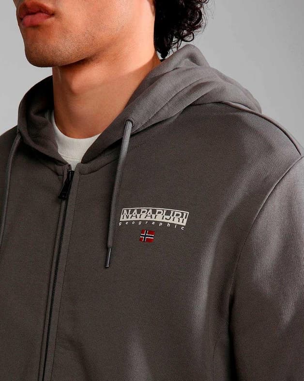 Sudadera con capucha Napapijri Ayas Full Zip gris oscuro - #6