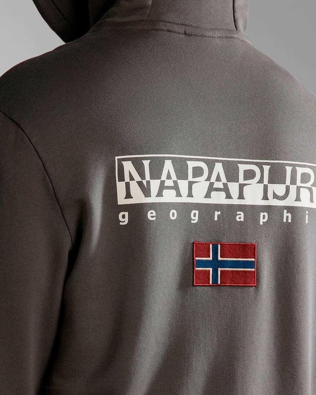 Sudadera con capucha Napapijri Ayas Full Zip gris oscuro - #7
