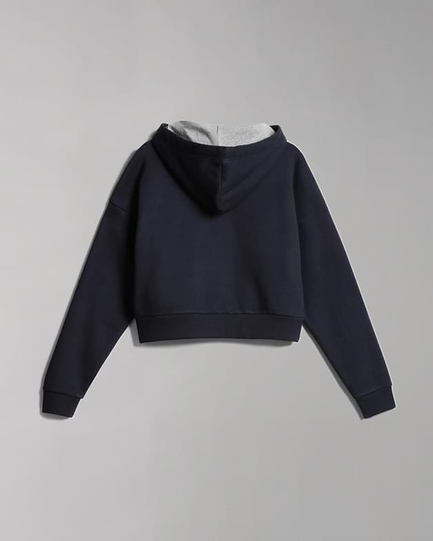Sudadera con capucha Napapijri Burgee Crop azul oscuro mujer - #2