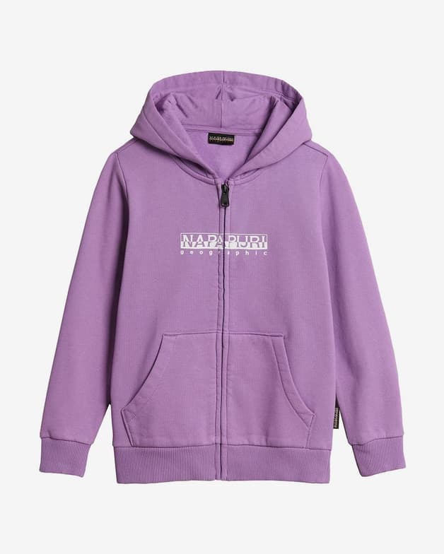 Sudadera con capucha Napapijri Box Full Zip 2 lila infantil - #1